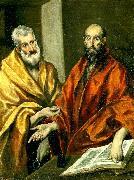 El Greco apostlarna petrus och paulus oil painting on canvas